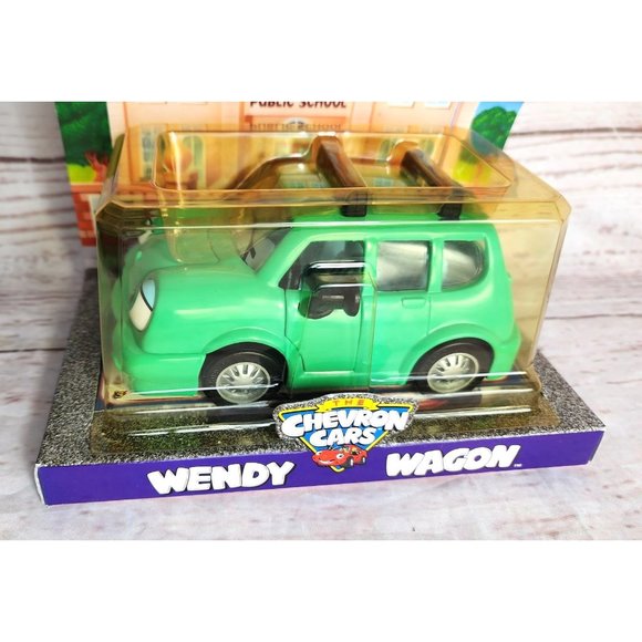 Vintage Chevron Cars Wendy Wagon Collectible Toy - Classic Gift Car Moving Eyes - Picture 12 of 15